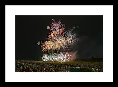 Fireworks Show Framed Prints