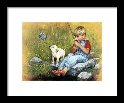 Little Boy Fishing Art for Sale - Fine Art America
