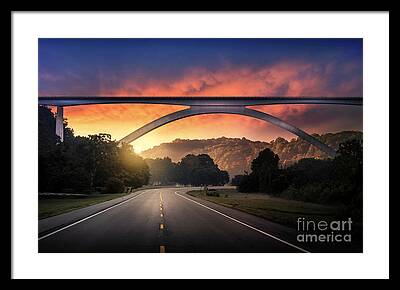 Natchez Trace Bridge Framed Prints