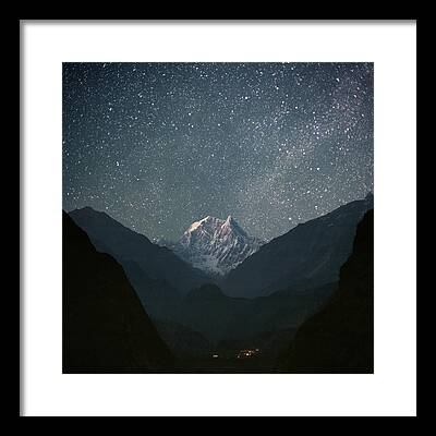 Himalayas Framed Prints
