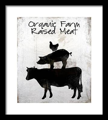 Farm Raised Pigs Framed Prints