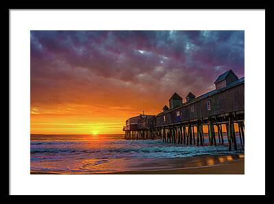 Old Orchard Beach Framed Prints