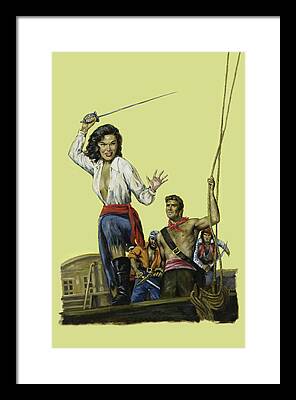 Pirate Wench Framed Prints