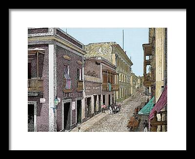 City Of San Juan Drawings Framed Prints