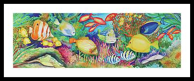 Green Sea Turtle Paintings Framed Prints