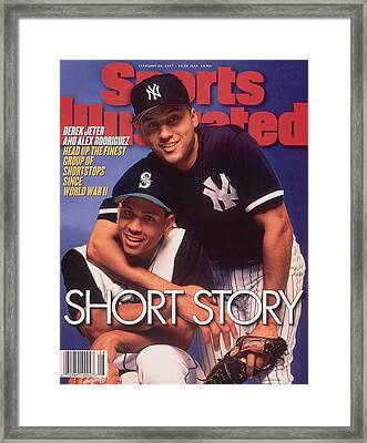 11 X 14 Inch Professionally Framed Photograph Reprint Sportsman of the Year. New York Yankees Derek Jeter Autographed SI