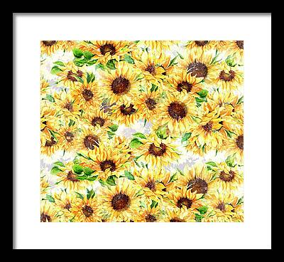 Sunflower Studio Framed Prints