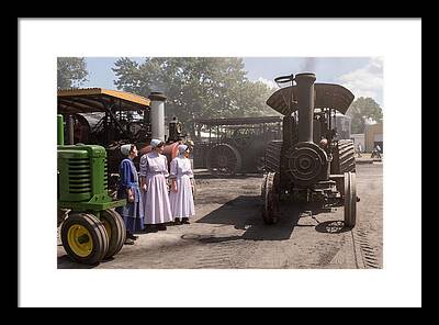 Steam Tractor Framed Prints