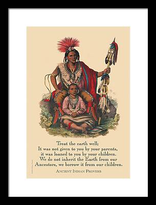 Treat The Earth Well Framed Prints