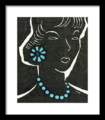 Jewelry Drawings Framed Prints