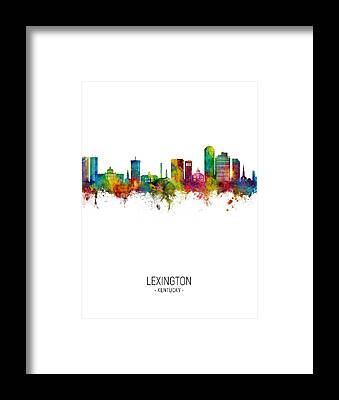 Louisville Kentucky Skyline BnW Framed Print by David Haskett II - Fine Art  America