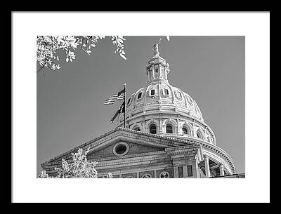 Texas Capitol Dome Framed Prints
