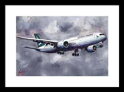 Cathay Pacific Framed Prints