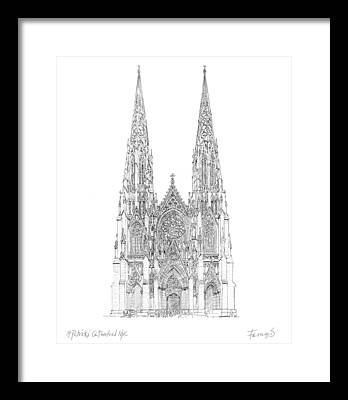 St. Patricks Cathedral Framed Prints