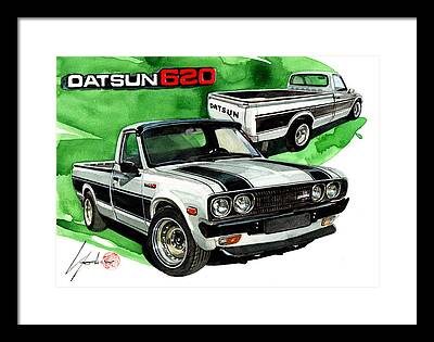 Datsun Truck Framed Prints