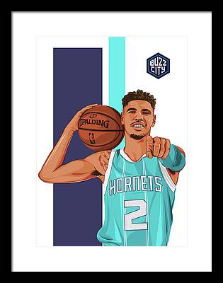 Basketballplayer Digital Art Framed Prints