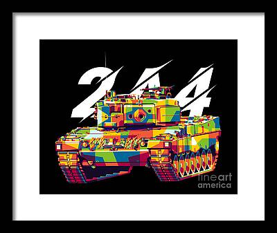 Leopard Tank Framed Prints