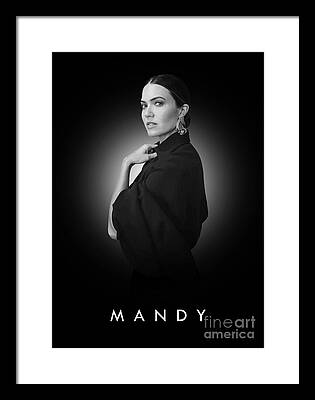 Mandy Moore Digital Art Framed Prints