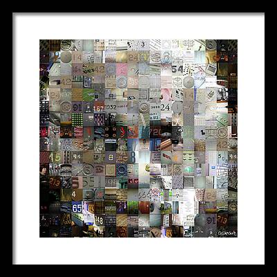 Best Mosaic Portrait Mixed Media Framed Prints