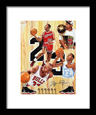Michael Jordan original painting Chicago Bulls Utah Jazz NBA basketball MJ  fadeaway Poster by Prashant Shah - Fine Art America