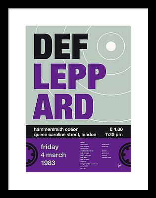 Def Leppard Framed Prints