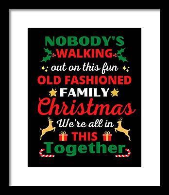 Family Night Out Framed Prints