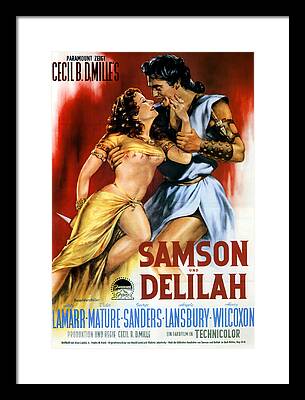 Samson And Delilah Framed Prints