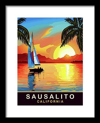 Sausalito Framed Prints