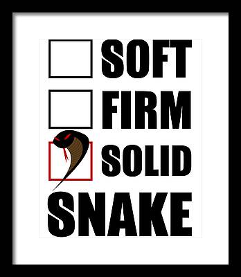 Solid Snake Framed Prints