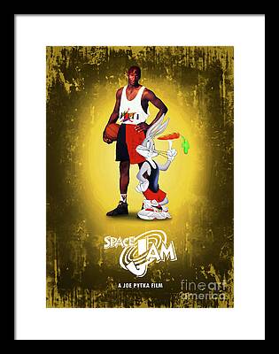 Michael Jordan Digital Art Framed Prints