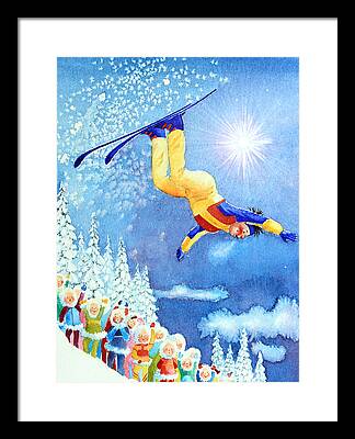 Kids For Ski Chalet Framed Prints