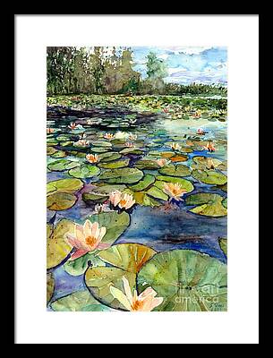 Lilies-in-the-park Framed Prints