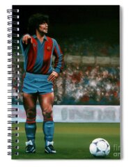 Diego Maradona Spiral Notebooks