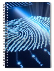 Fingerprint Spiral Notebooks