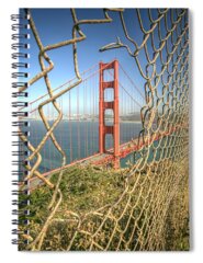 Chain Link Fence Spiral Notebooks