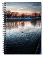 Winter Sunset Spiral Notebooks