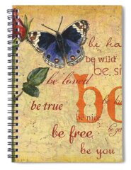 Butterflies And Flowers Spiral Notebooks