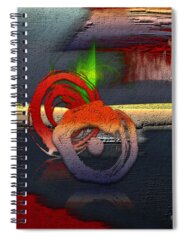 Abstract Oil Spiral Notebooks