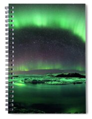 Aurora Borealis Spiral Notebooks