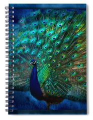 Dancing Peacock Spiral Notebooks