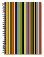 Abstract Stripe Patterns Spiral Notebooks