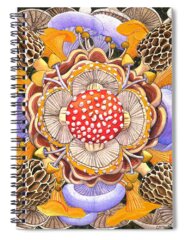 Oyster Mushroom Spiral Notebooks