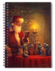 Santa Claus Spiral Notebooks