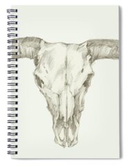 Buffalo Skull Spiral Notebooks