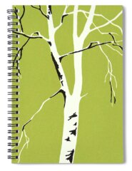 Bare Branches Spiral Notebooks