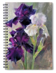 White Iris Spiral Notebooks