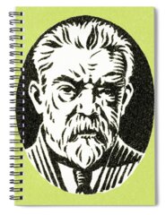Old Man With Beard Spiral Notebooks