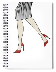 Red Skirt Spiral Notebooks
