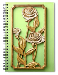 Golden Bloom Spiral Notebooks