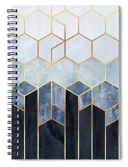 Abstract Pattern Spiral Notebooks